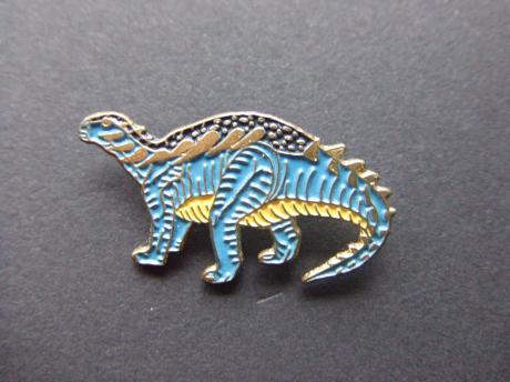 Dinosaurus Ankylosaurus, reptiel blauw